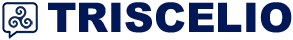 logo triscelio horizontal azul